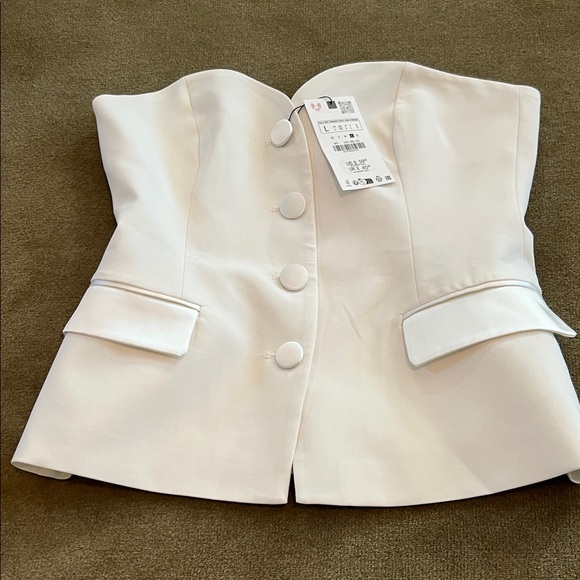 Zara Tops - Zara Cream Women's Blazer
